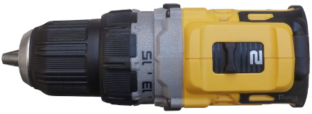 450px DeWalt DCD701D2-QW - pohled shora